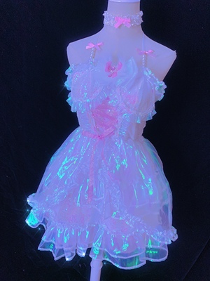 taobao agent Sweet Fantasy Mermaid Princess Bows Flash Diamond Flash Sencestry Heavy Works Dress
