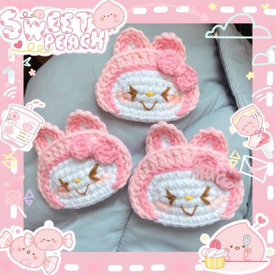 taobao agent It's a pink bunny, a cute girl with a BB clip