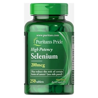Puritan's Pride Natural Selenium -Rich дрожжи таблетки селена 200 мг Haitao 250 Таблетки SE Элемент селена питательную печень
