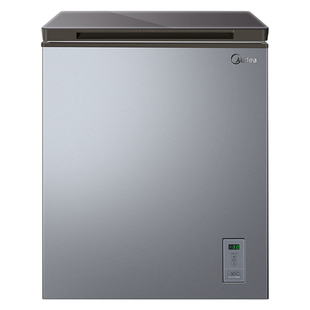 美的100升小冰柜小型卧式冷柜存储冰箱