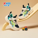 Xtep, туфли для мальчиков, детская амортизирующая спортивная обувь на липучке, осенние