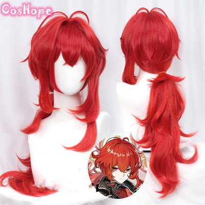 taobao agent COSHOPE Diluk Lai Gengfenfen Original God Height Horstails Long Wig COS Model