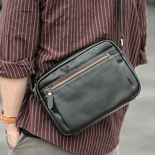 Японская сумка через плечо, рюкзак для отдыха, сумка на одно плечо, из натуральной кожи