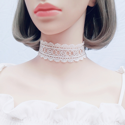 taobao agent Genuine design black choker, white retro necklace