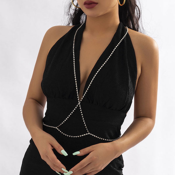 Блестящая летняя универсальная цепочка, модный купальник для путешествий, декор, европейский стиль
