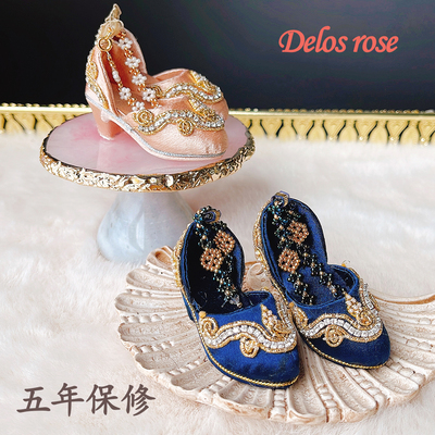 taobao agent BJD four -point baby shoes Xiongmei MSD Rabbit Dou Doudou MDD Pure Handmade Lolita Heavy Industry Baby Shoes Tilo Island Rose