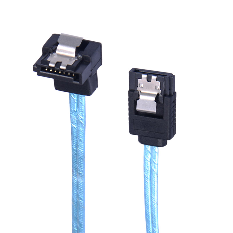 ORICO奥睿科SATA3.0硬盘数据线6Gb双通道光驱dvd传输转换弯头直头通用台式机电脑机械SSD固态高速SATA线透明