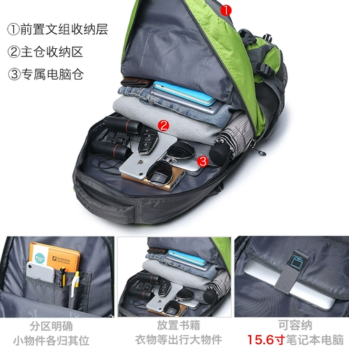 Вместительный и большой рюкзак, спортивная водоотталкивающая сумка для путешествий