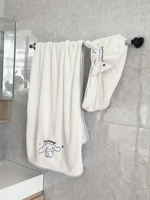 Белое банное полотенце, полотенце для волос