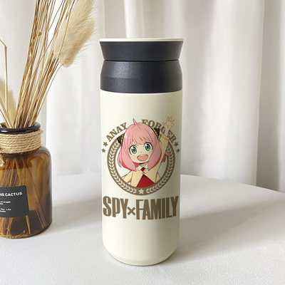 taobao agent Mano spy spy through the family stainless steel insulation cup Ania Dusk personality two -dimensional anime surrounding water cup