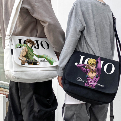 taobao agent Mano Jojo's wonderful adventure canvas purse messenger bag Johunno empty bar Cheng Taro Jonaton anime peripheral