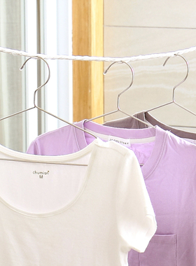 晾衣绳晒衣服绳子晒衣绳10m加长防滑防风外出旅游专用尼龙绳阳台