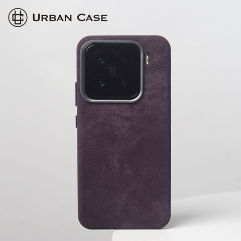 URBAN Brown Woven Leather Camera Housing for 15 Phone Case
