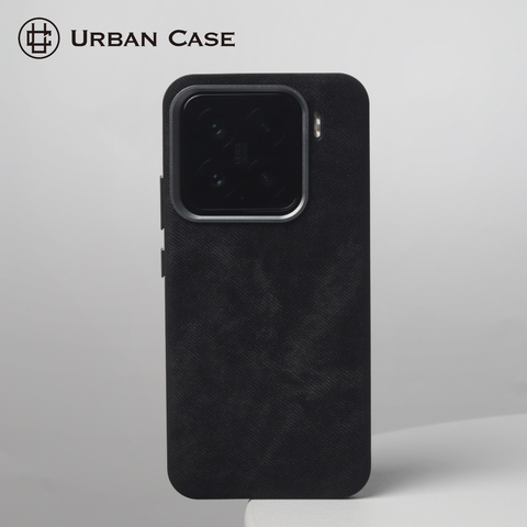 URBAN Brown Woven Leather Camera Housing for 15 Phone Case