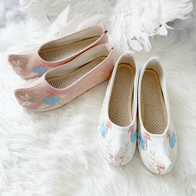 taobao agent Universal Hanfu, ethnic footwear, with embroidery, ethnic style