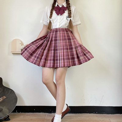 taobao agent Genuine design uniform, mini-skirt, with embroidery, fitted