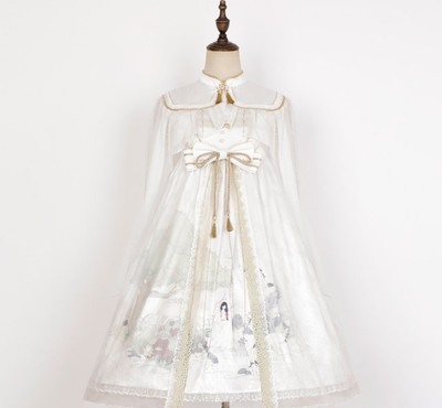 taobao agent Original authentic design new god girl Chinese style Han Han elements cute sweet and sweet dress two pieces