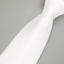 IFSONG Мужской деловой костюм Белый галстук Чисто белый тонкий полосатый галстук Мужской шкатулка