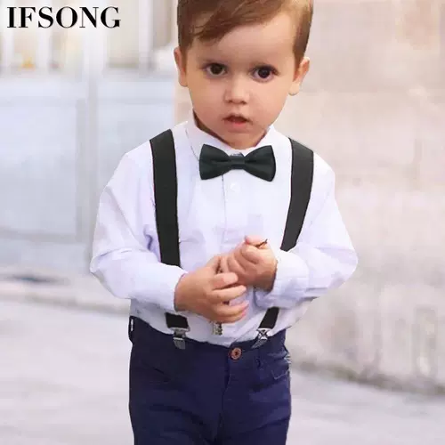 Детская красная галстук-бабочка для мальчиков, детский аксессуар с бантиком, в корейском стиле