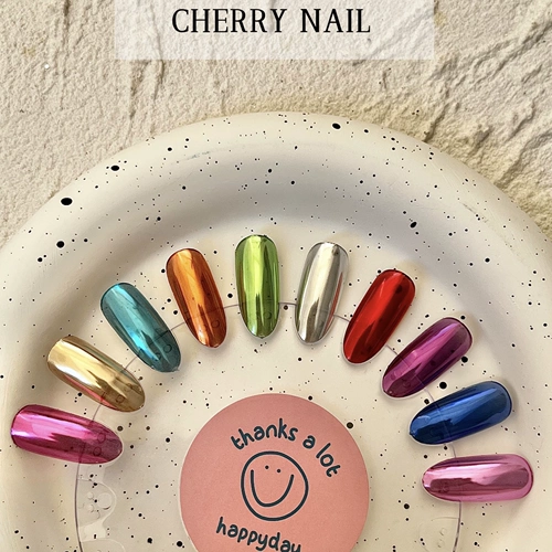 Чери ногти Цвет зеркало розовый розовый розовый волшебный порошок красочный волшебный зеркальный порошок супер два вспышки 1G