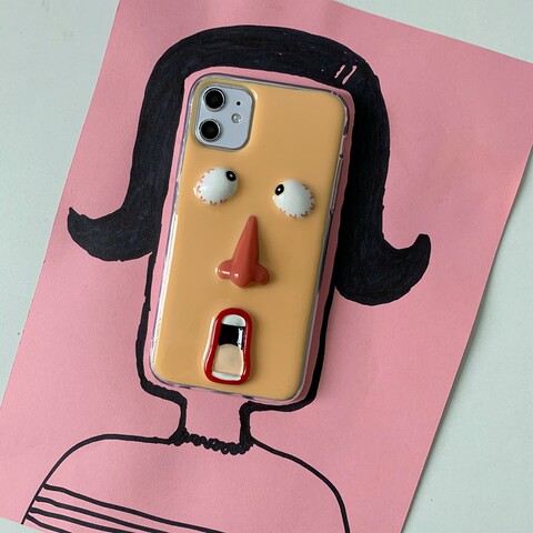 3D Funny Face Pro/Plus/Max/Air – 17, 16, 15, 14, 13 iPhone Case