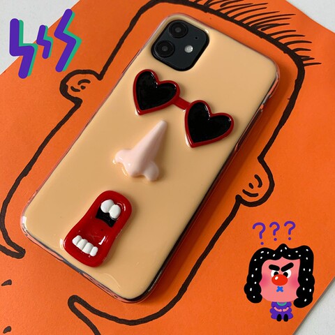 3D Funny Face Pro/Plus/Max/Air – 17, 16, 15, 14, 13 iPhone Case