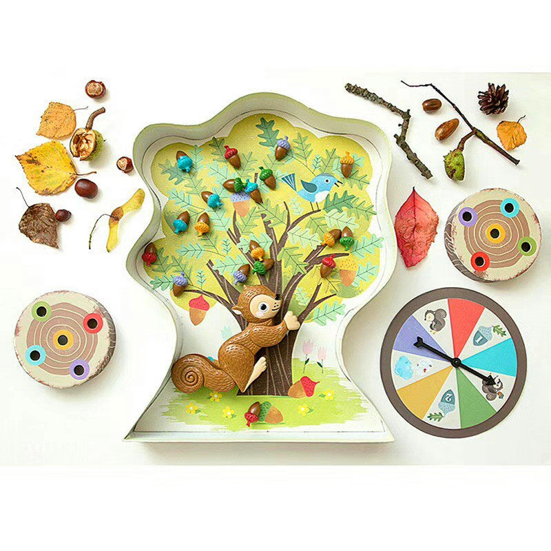 美国educationalinsights松鼠摘松果聪明小松鼠游戏早教