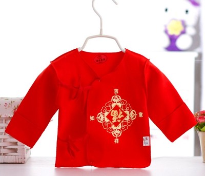 taobao agent Children's red cotton autumn top