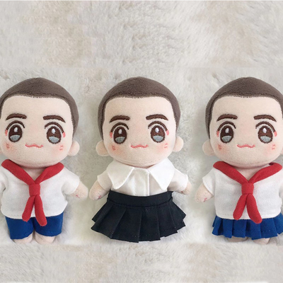 taobao agent Set, cotton doll, clothing, pleated skirt, 10cm