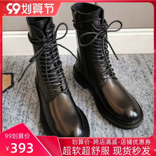 Martens, летние универсальные короткие сапоги в английском стиле на платформе, коллекция 2023, из натуральной кожи, в британском стиле, средней длины, по фигуре