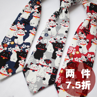 taobao agent 【Spot goods】Childlike three -color and wind cat hand hand -made DKJK student campus free tie