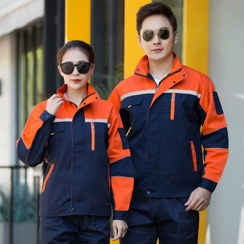 Весна и осенью -набор рабочей одежды набор рабочей одежды мужская мастерская для работы на работу моды заводская одежда Инженерный