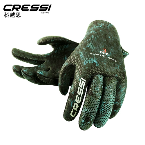 Итальянские перчатки Cressi Camou3mm Gamouflage Gloves Fire Slider Defore Hold Water Deep Submarine Gloves