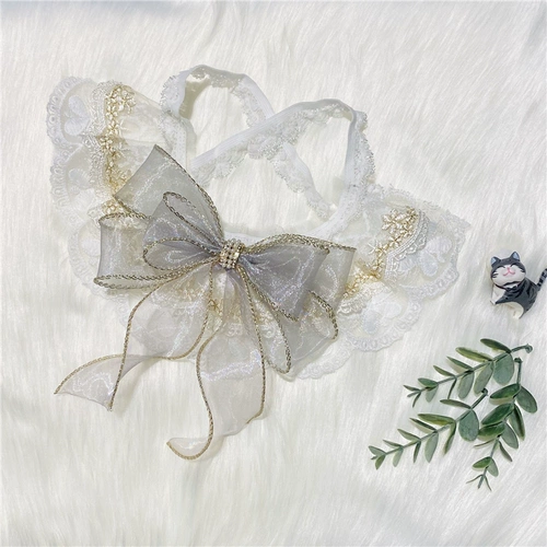 Шарф, слюнявчик, кружевной милый нагрудник, чокер, делается под заказ