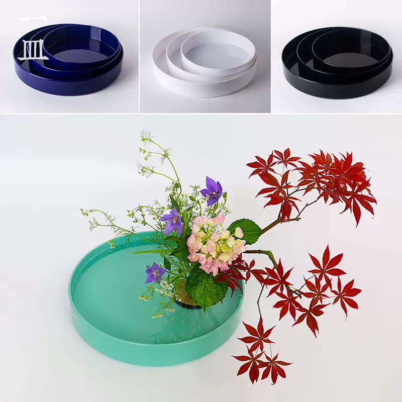 国産品 大皿 水盤 花器 華道 小原 ガラス 池坊 草月 花瓶 プレート tdh