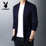Playboy, трикотажный свитер, кардиган, куртка, демисезонная утепленный лонгслив, в корейском стиле, оверсайз