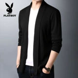 Playboy, трикотажный свитер, кардиган, куртка, демисезонная утепленный лонгслив, в корейском стиле, оверсайз