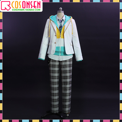 taobao agent COSONSEN Rainbow Society En Iluna Kyo Kaneko Gold Mirror COSPLAY clothing suit male customization