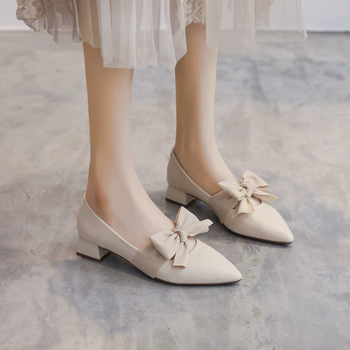 Обувь, универсальные туфли с заостренным носом с бантиком, коллекция 2022, тренд сезона