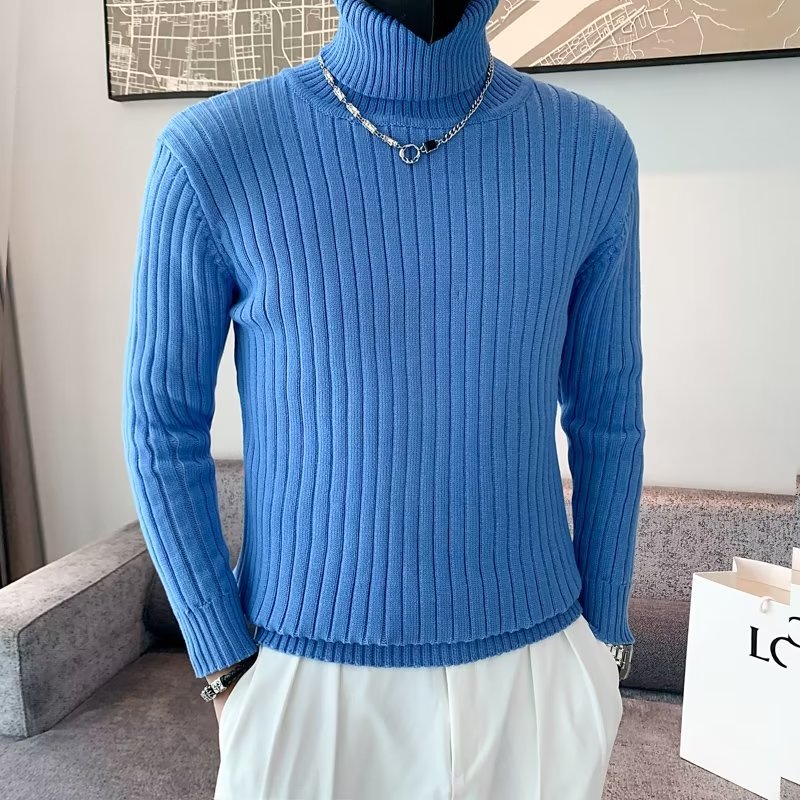 Blue 3310 turtleneck sweater