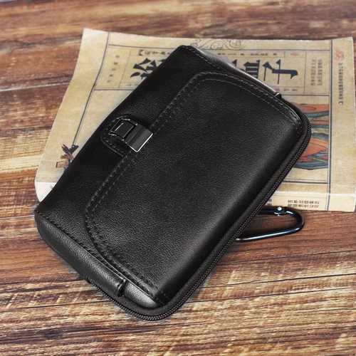 Мобильный телефон, кожаная поясная сумка, дорожный ремень для отдыха, из натуральной кожи, воловья кожа