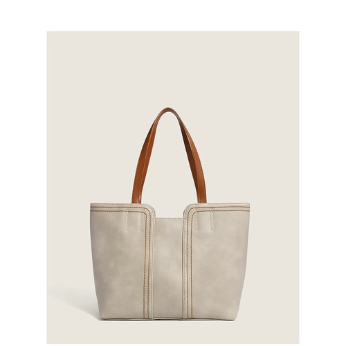 2021新款时尚大气简约托特包复古大容量单肩手提通勤大包包女