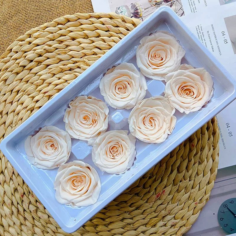Иммортальная/бессмертная цветочная Diy материал роза B-уровня real flower засушенные цветы высококлассный ручной букет капучино набор целая коробка