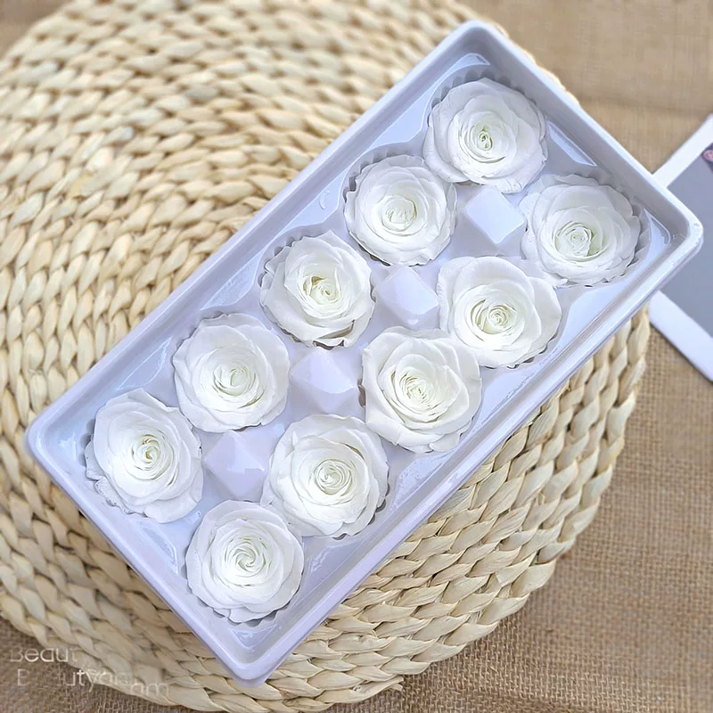 Иммортальная/бессмертная цветочная Diy материал роза B-уровня real flower засушенные цветы высококлассный ручной букет капучино набор целая коробка