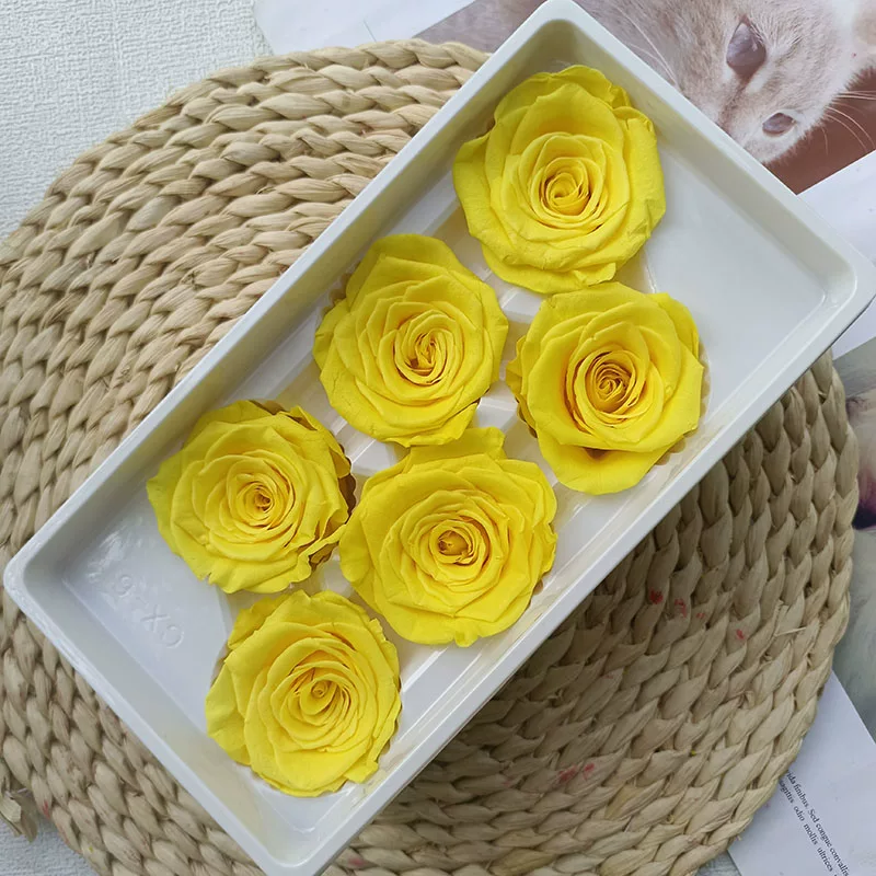 Иммортальная/бессмертная цветочная Diy материал роза B-уровня real flower засушенные цветы высококлассный ручной букет капучино набор целая коробка