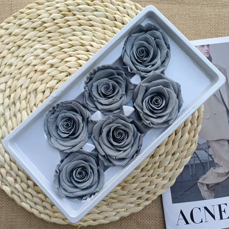Иммортальная/бессмертная цветочная Diy материал роза B-уровня real flower засушенные цветы высококлассный ручной букет капучино набор целая коробка