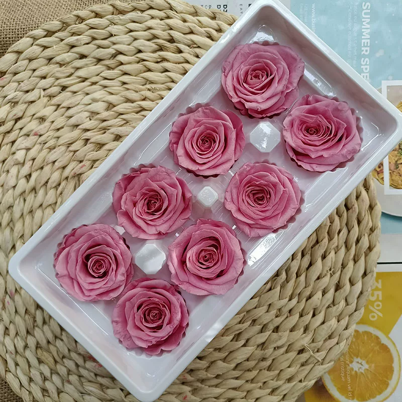 Иммортальная/бессмертная цветочная Diy материал роза B-уровня real flower засушенные цветы высококлассный ручной букет капучино набор целая коробка