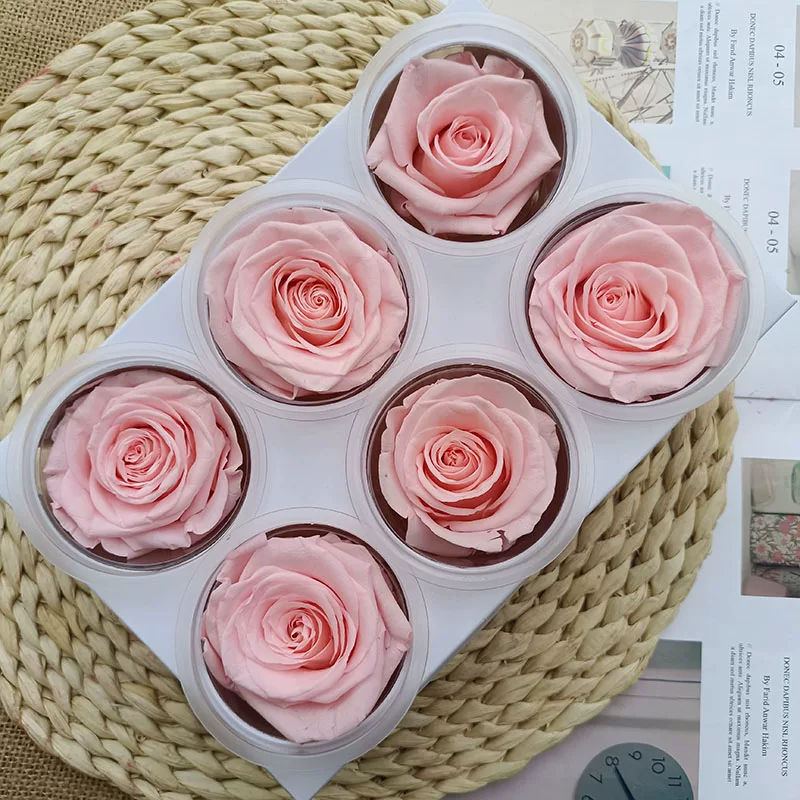 Иммортальная/бессмертная цветочная Diy материал роза B-уровня real flower засушенные цветы высококлассный ручной букет капучино набор целая коробка