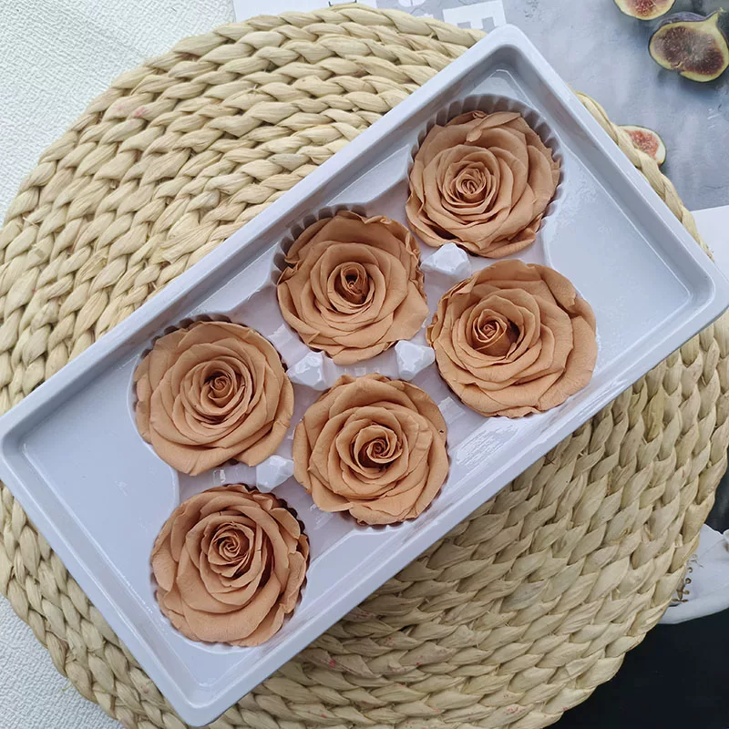 Иммортальная/бессмертная цветочная Diy материал роза B-уровня real flower засушенные цветы высококлассный ручной букет капучино набор целая коробка