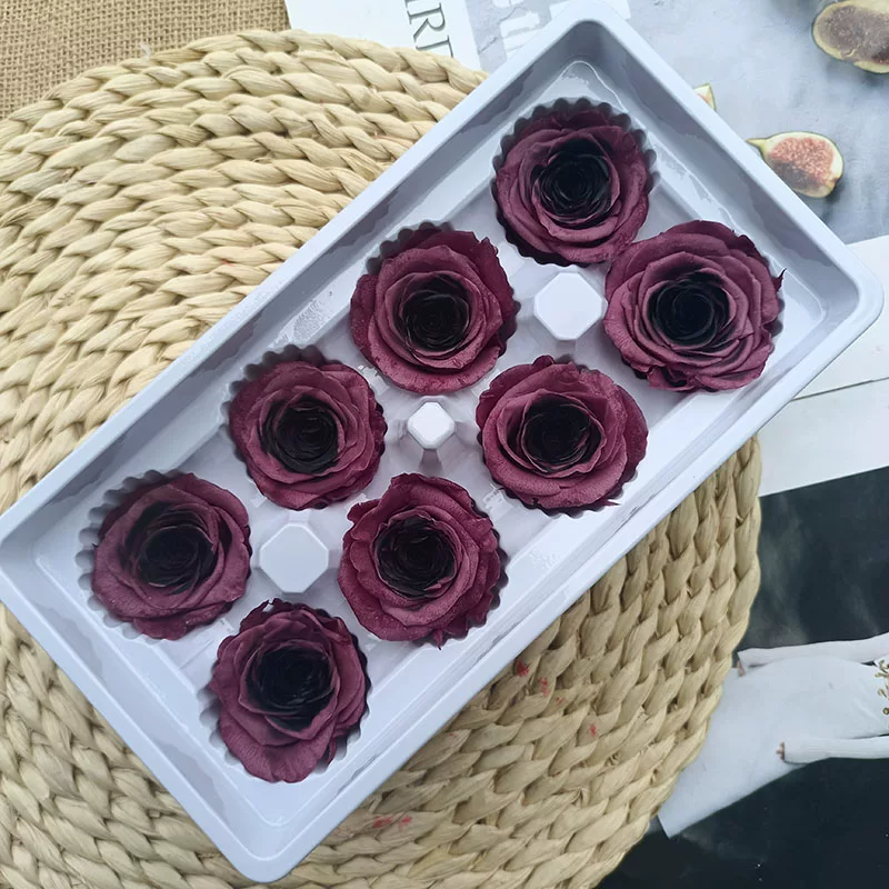 Иммортальная/бессмертная цветочная Diy материал роза B-уровня real flower засушенные цветы высококлассный ручной букет капучино набор целая коробка